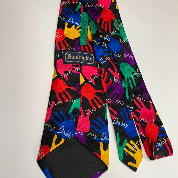 Huntington I Love My Daddy Silk Tie - Picture 2 of 4